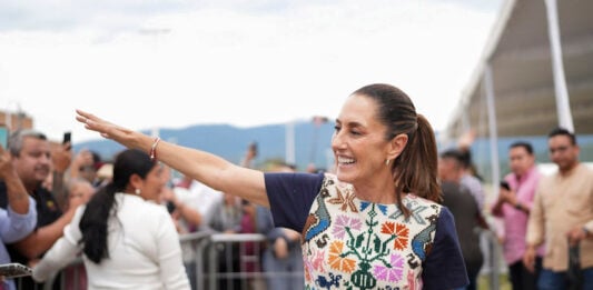 Tlajomulco, Jalisco, México, 3 de agosto de 2025. La doctora Claudia Sheinbaum Pardo, presidenta Constitucional de los Estados Unidos Mexicanos en la inauguración de la primera etapa del Hospital Regional ISSSTE Tlajomulco, Jalisco.