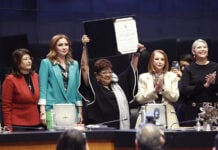 Ernestina Godoy at her confirmation hearing as attorney general