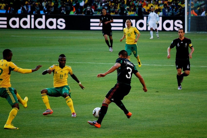 South Africa against Mexico in the 2010 World Cup