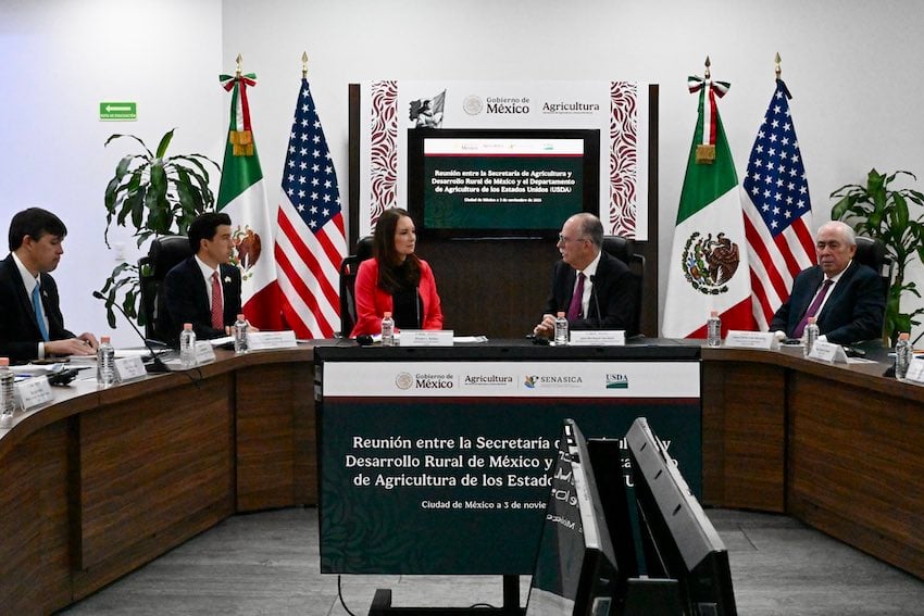 Secretary Brooke Rollins during a November agribusiness trade mission to Mexico