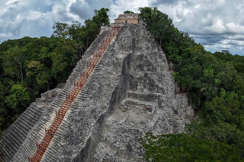 The Nohoch Mul pyramid, near the Riviera Maya, is climbable again
