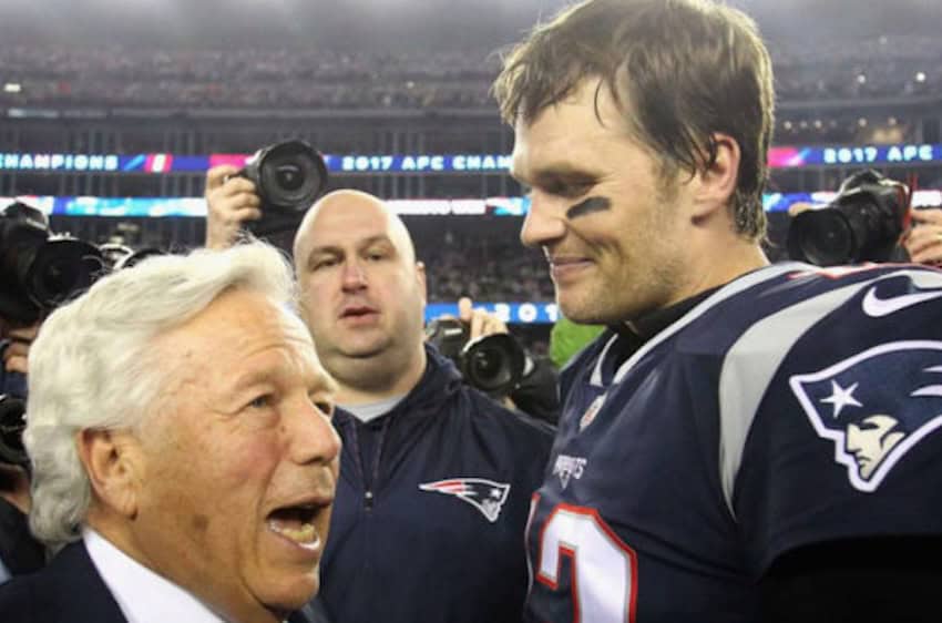 Robewrt Kraft and Tom Brady