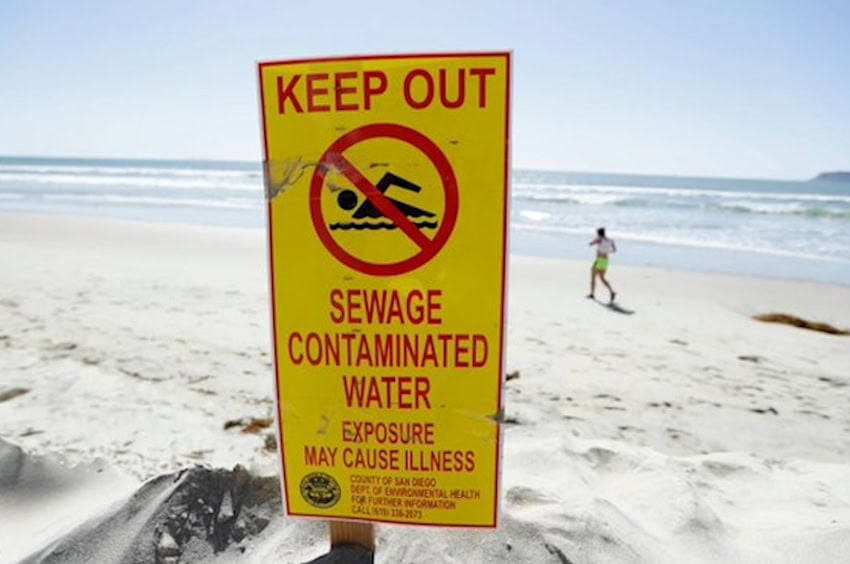 San Diego beach sign
