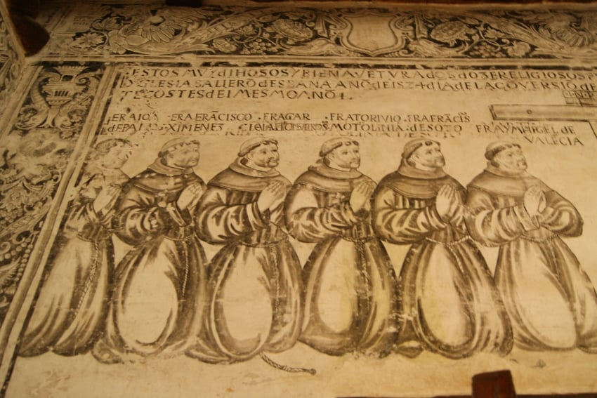 mural of Franciscan friars
