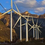 Wind turbines in the Santa Catarina Wind Park near Monterrey, Nuevo León