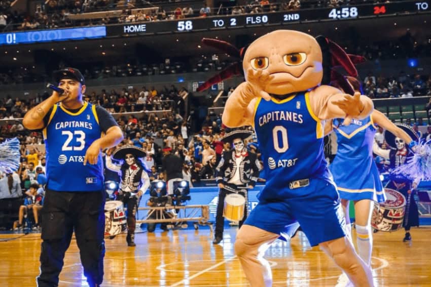 Juanjolote, the mascot of the Mexico City Capitanes