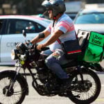motorcycle delivery driver