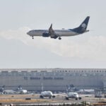 Aeromexico plane over AICM