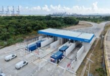 export cubes at a port in Mexico