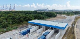 export cubes at a port in Mexico