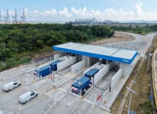 export cubes at a port in Mexico