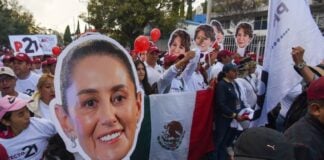 Rally in Toluca for Sheinbaum