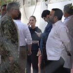 President Claudia Sheinbaum traveled to Oaxaca Monday afternoon, immediately after her daily press conference, to meet with victims' families.