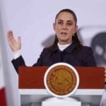 Sheinbaum during mañanera Jan. 14, 2026