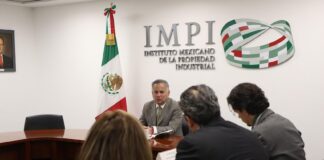 Head of IMPI Santiago Nieto Castillo sitting at a desk