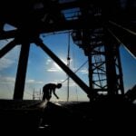Worker at Mexico's Dos Bocas refinery