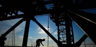 Worker at Mexico's Dos Bocas refinery
