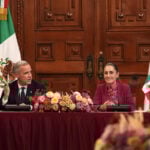 Mexican President Sheinbaum and Canadian Prime Minister Mark Carney