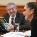 President Sheinbaum speaks on the phone