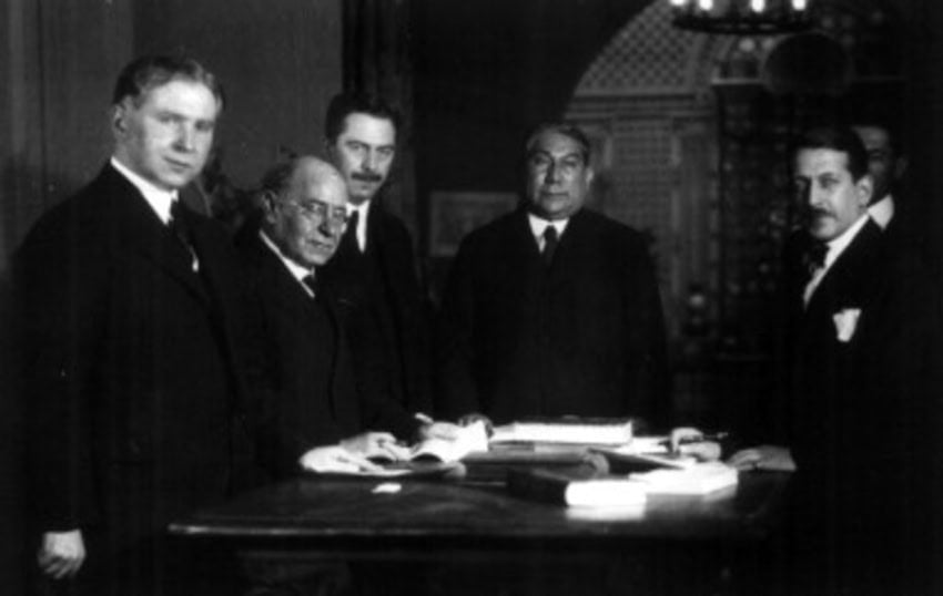 Dwight Morrow with Latin American leaders
