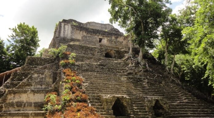 Temple of the Cormorants in Dzibanché