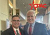 Leader of México Republicano Juan Iván Peña Nader poses for a photo with Matt Schlapp at last year's CPAC.