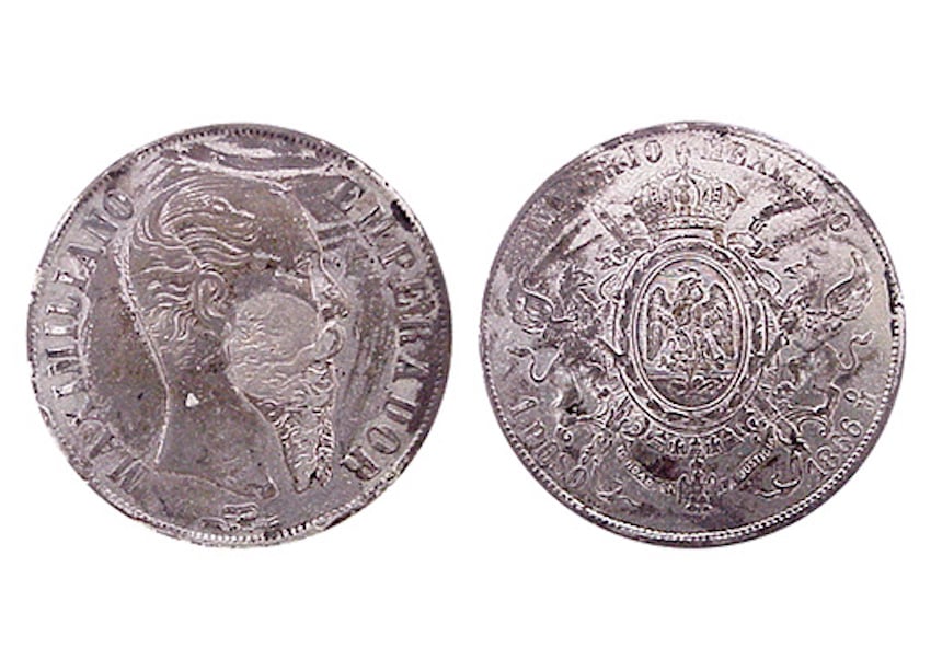 What the first pesos looked like in 1864