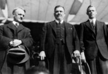 Dwight Morrow with Plutarco Elías Calles and Charles Lindbergh