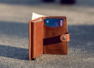 Wallet with credit cards