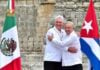 Andrés Manuel López Obrador welcomes Cuban President Miguel Díaz-Canel Bermúdez