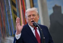 President Donald Trump Speaks During Mexican Border Defense Medal Presentation in the Oval Office of the White House, Washington, DC on December 15, 2025