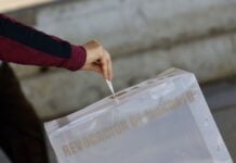 OAXACA DE JUÁREZ, OAXACA, 25ENERO2025.- Decenas de personas acuden a votar en la jornada de Revocación de Mandato a la que se somete la administración del gobernador de Oaxaca, Salomón Jara Cruz. Para este ejercicio se instalaron 2 mil 815 casillas en todo el estado, sin instalación de casillas especiales. El padrón electoral de Oaxaca es de más de 3 millones de votantes.