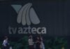Azteca logo on wall