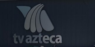 Azteca logo on wall