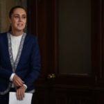 CIUDAD DE MÉXICO, 04FEBRERO2026.- Claudia Sheinbaum walks into her daily press conference