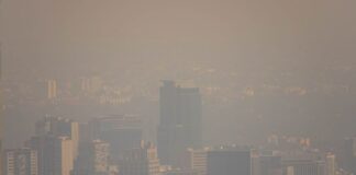 smoggy Mexico City February 2026