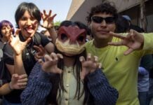 Theirans mugging for the camera