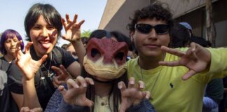 Theirans mugging for the camera