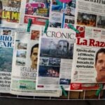 newspapers with El Mencho's face on the front page