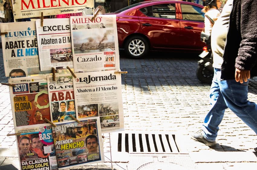 CDMX newspaper stand