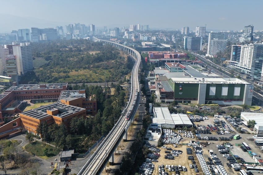 Observatorio station photographed from above