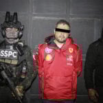 Tequila Mayor Diego Rivera Navarro handcuffed with Mexican federal agents