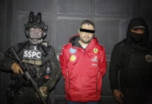 Tequila Mayor Diego Rivera Navarro handcuffed with Mexican federal agents