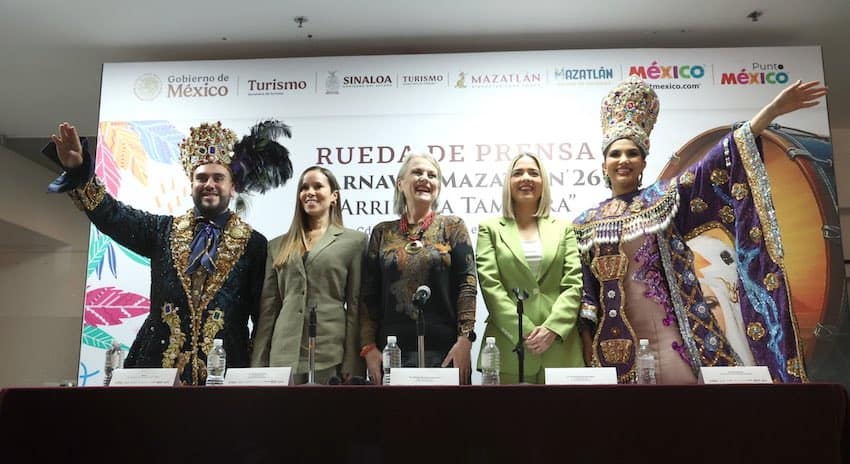 press conference Mazatlán carnival