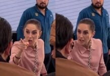 In a video that went viral over the weekend, Sheinbaum is seen yelling, "You need to work more with the people, all of you. Work more with the people. Stop being there and ... [spend time] in your territory."