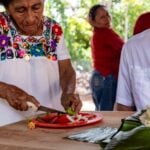 women serving tourist