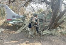 Drug plane in Oaxaca