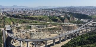 Elevated highway in Tijuana