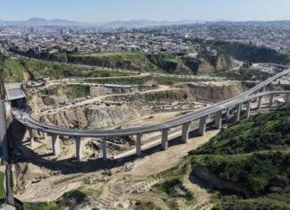 Elevated highway in Tijuana