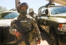 CIUDAD DE MÉXICO. 11ABRIL2025.- Miembros del ejército, la Marina y Guardia Nacional; parte de operativo de seguridad de semana santa que inicio hoy y concluirá el próximo 27 de abril. FOTO: VICTORIA VALTIERRA/CUARTOSCURO.COM